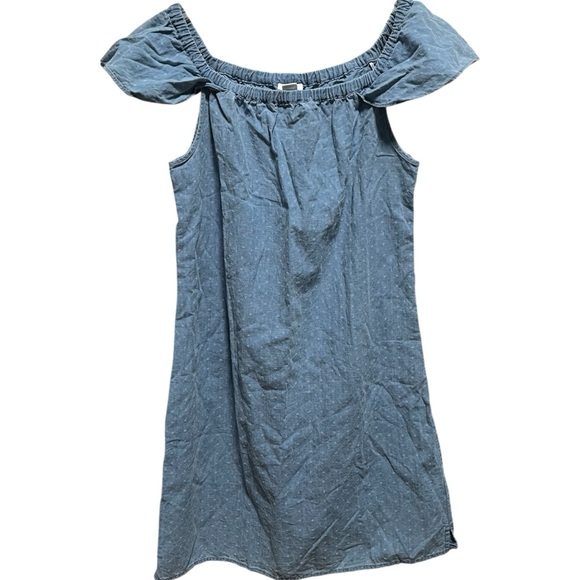 J. Crew Factory Dresses & Skirts - J. Crew Factory Blue Off-Shoulder cap sleeve Mini Dress